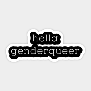 hella genderqueer Sticker